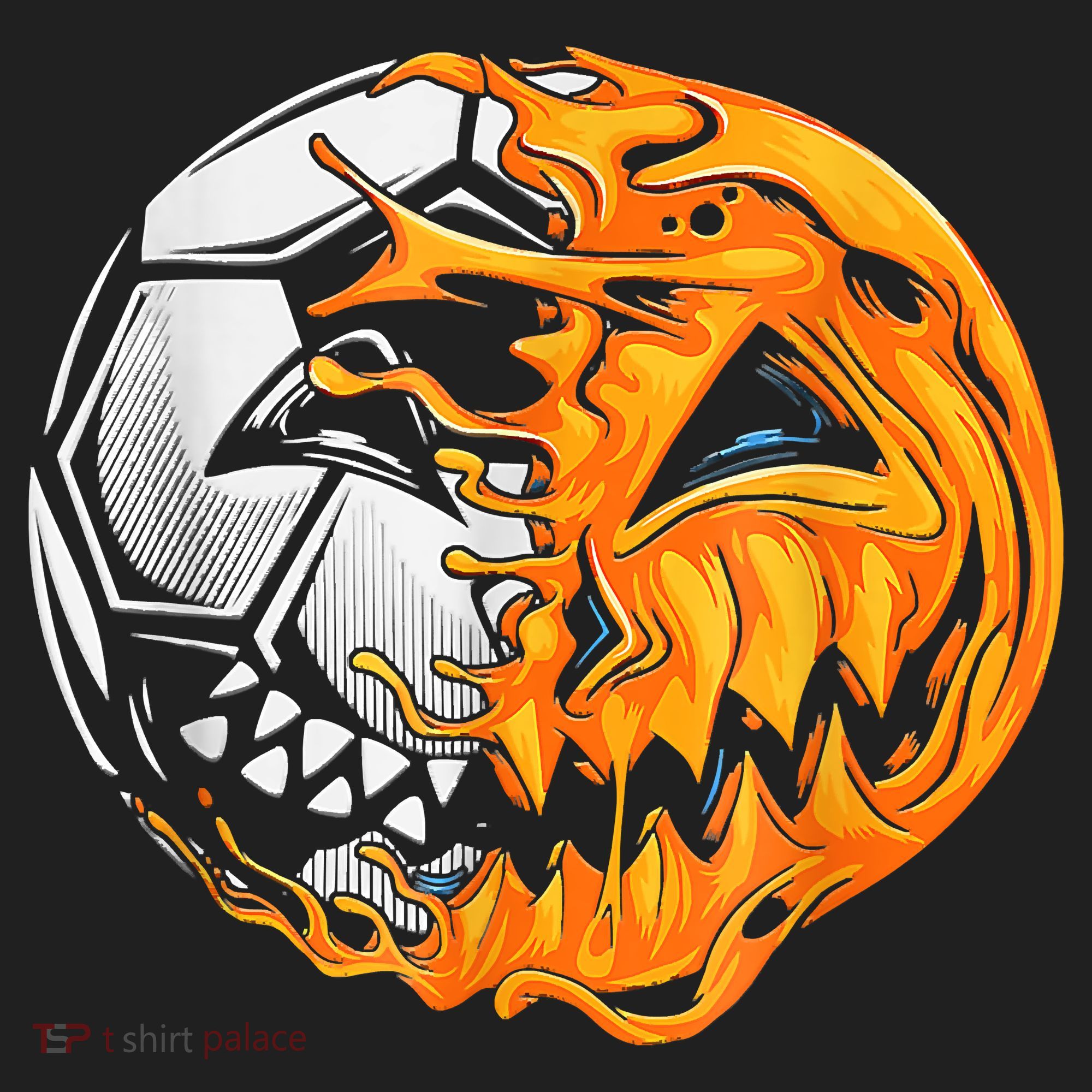 Soccer Player Halloween Pumpkin Skeleton Hallows' Day Golf Towel