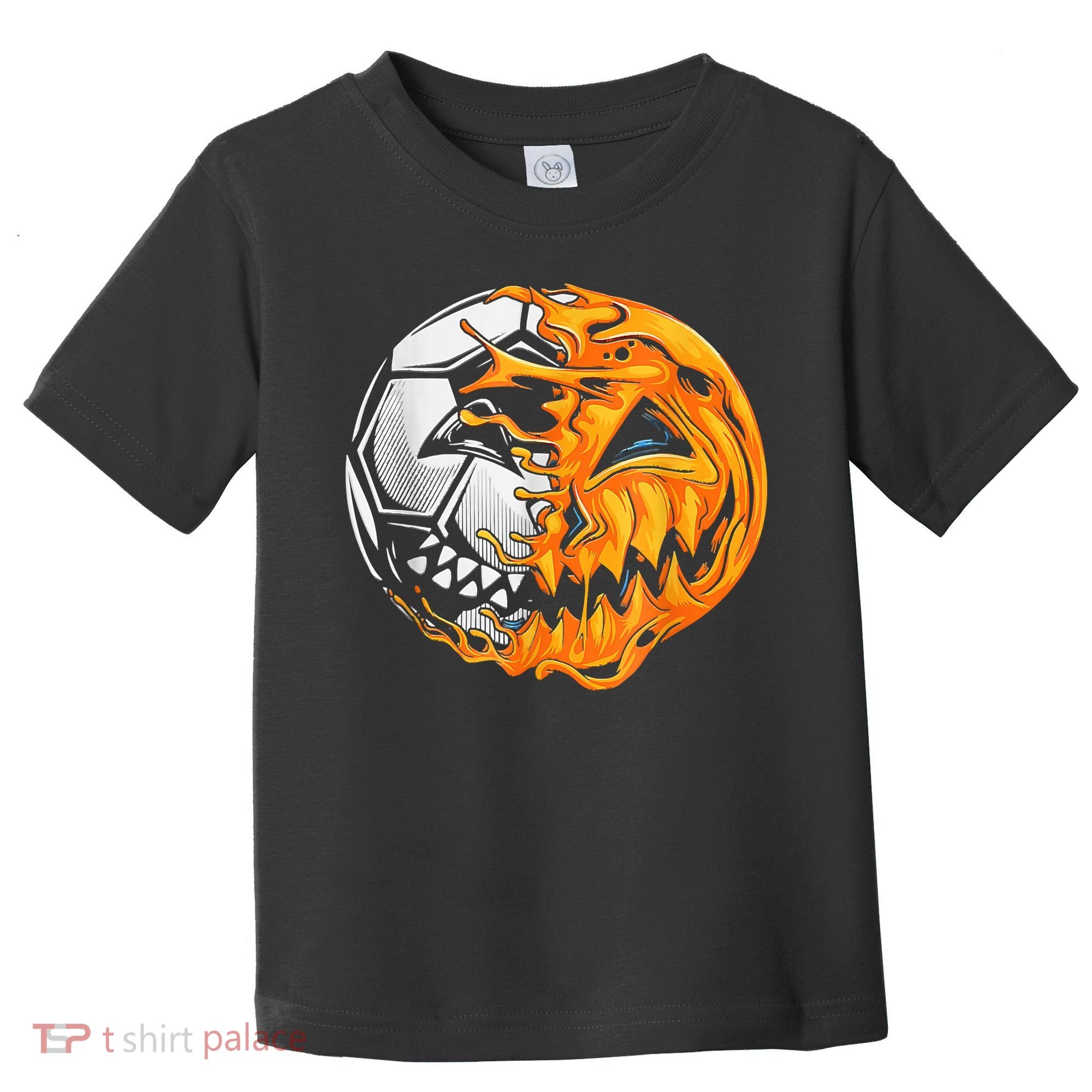 Soccer Player Halloween Pumpkin Skeleton Hallows' Day Toddler T-Shirt