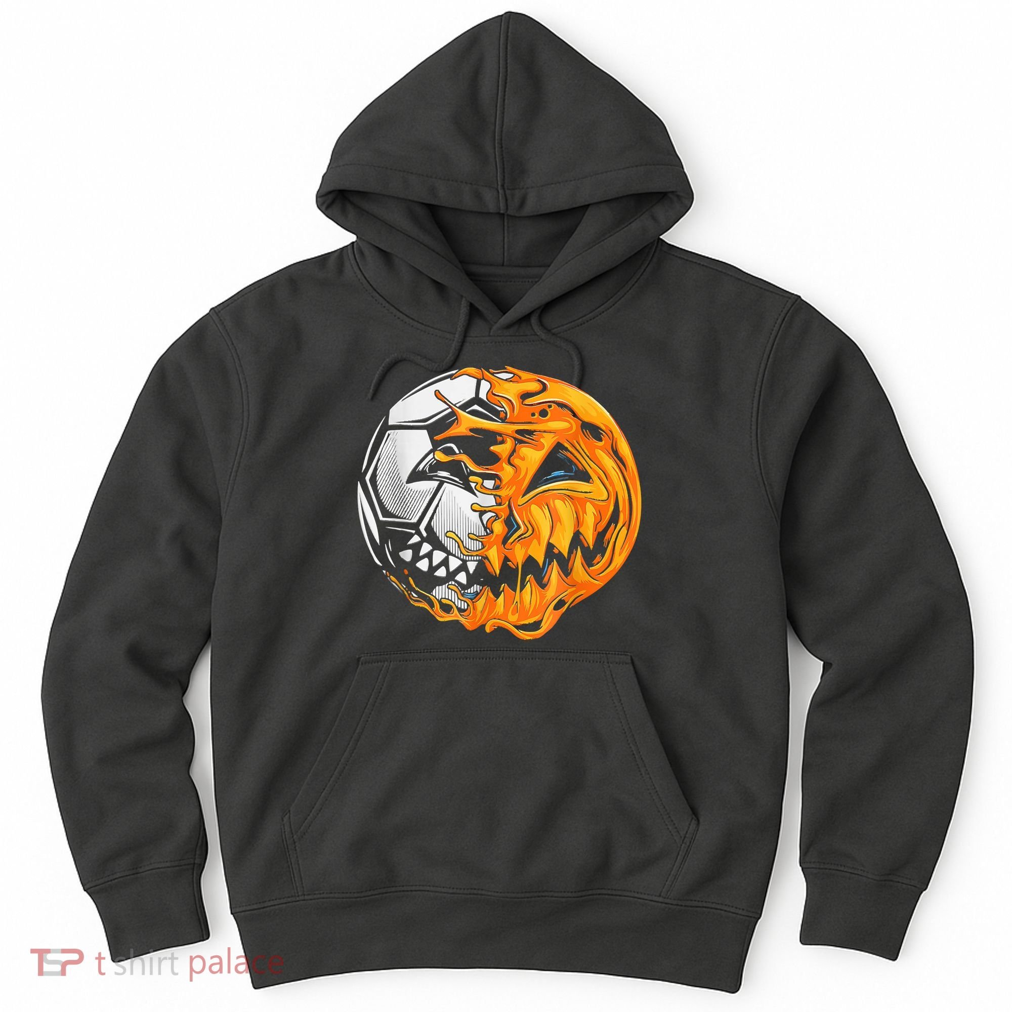 Soccer Player Halloween Pumpkin Skeleton Hallows' Day Hoodie