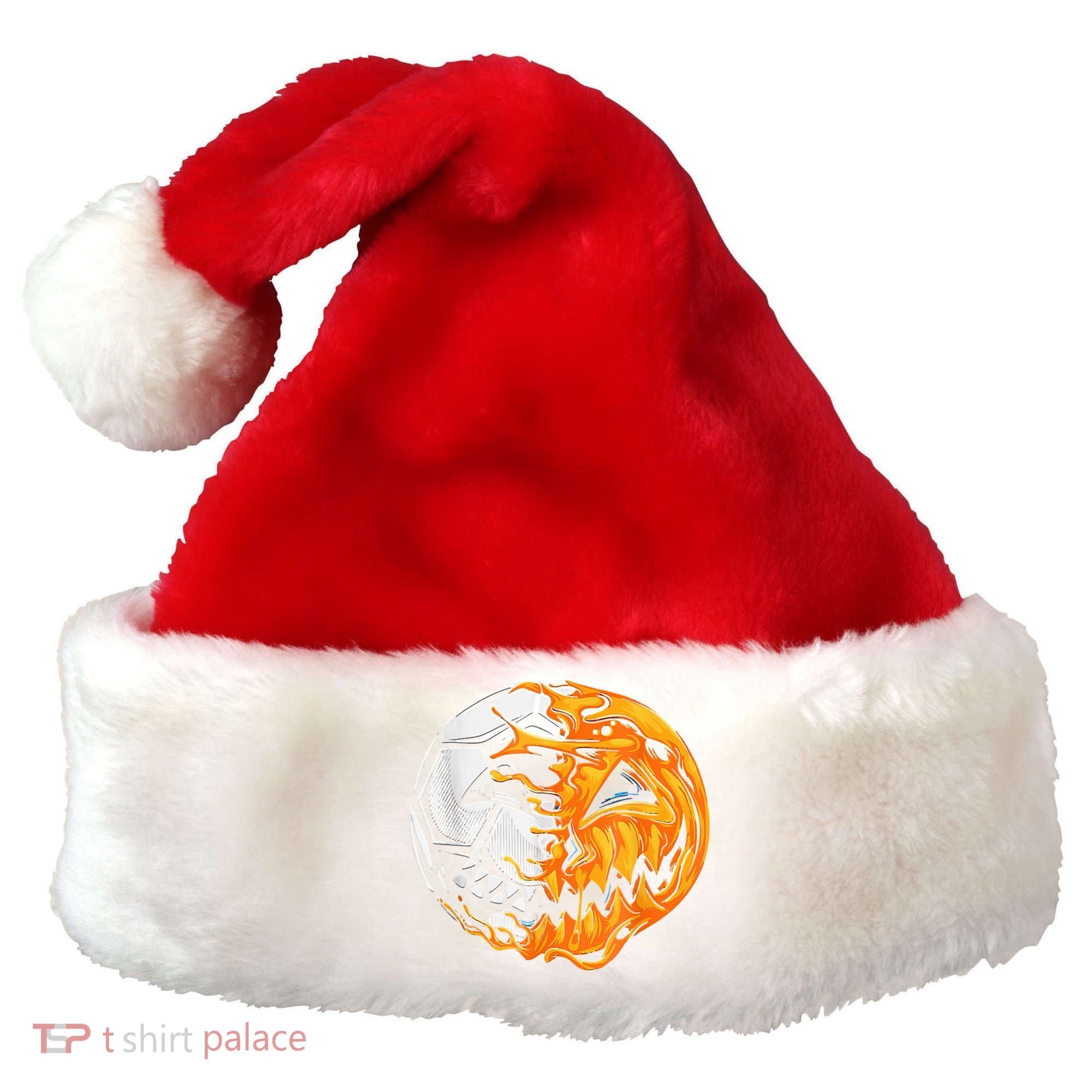 Soccer Player Halloween Pumpkin Skeleton Hallows' Day Santa Hat