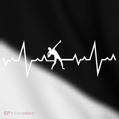 Shot Put Heart Beats Toddler Fine Jersey T-Shirt