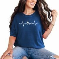 Shot Put Heart Beats Comfort Colors T-Shirt thumb 0