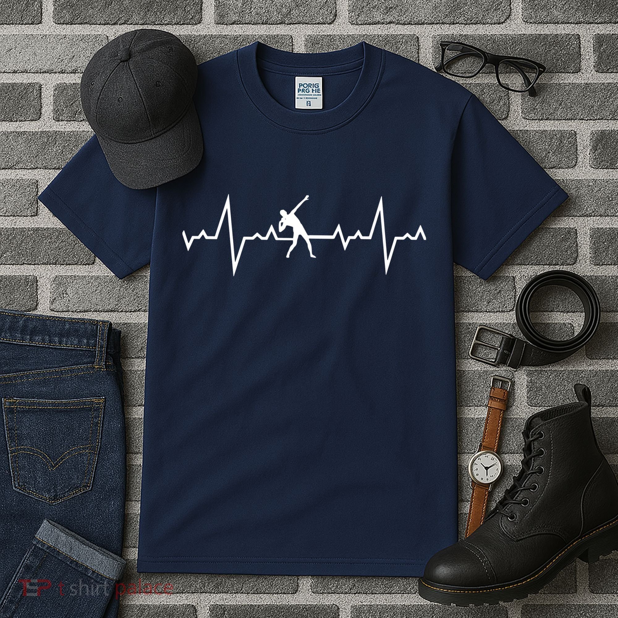 Shot Put Heart Beats Tall T-Shirt