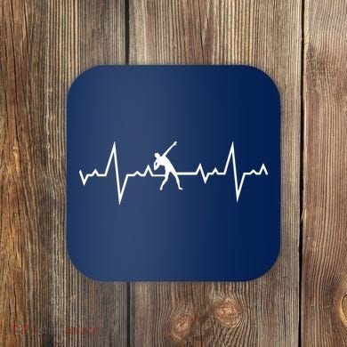 Shot Put Heart Beats Coaster