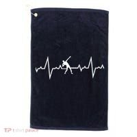 Shot Put Heart Beats Golf Towel thumb 0