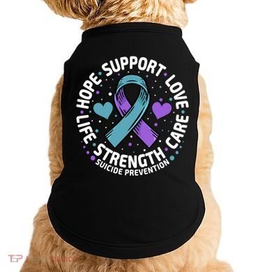 Suicide Prevention Hope Support Love Life Suicide Awareness Gift Doggie Tank