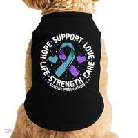 Suicide Prevention Hope Support Love Life Suicide Awareness Gift Doggie Tank thumb 0