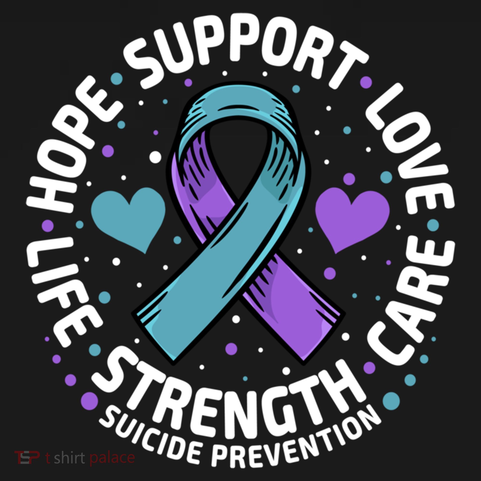 Suicide Prevention Hope Support Love Life Suicide Awareness Gift USA-Made Doggie Bandana