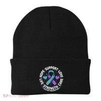 Suicide Prevention Hope Support Love Life Suicide Awareness Gift Beanie thumb 0