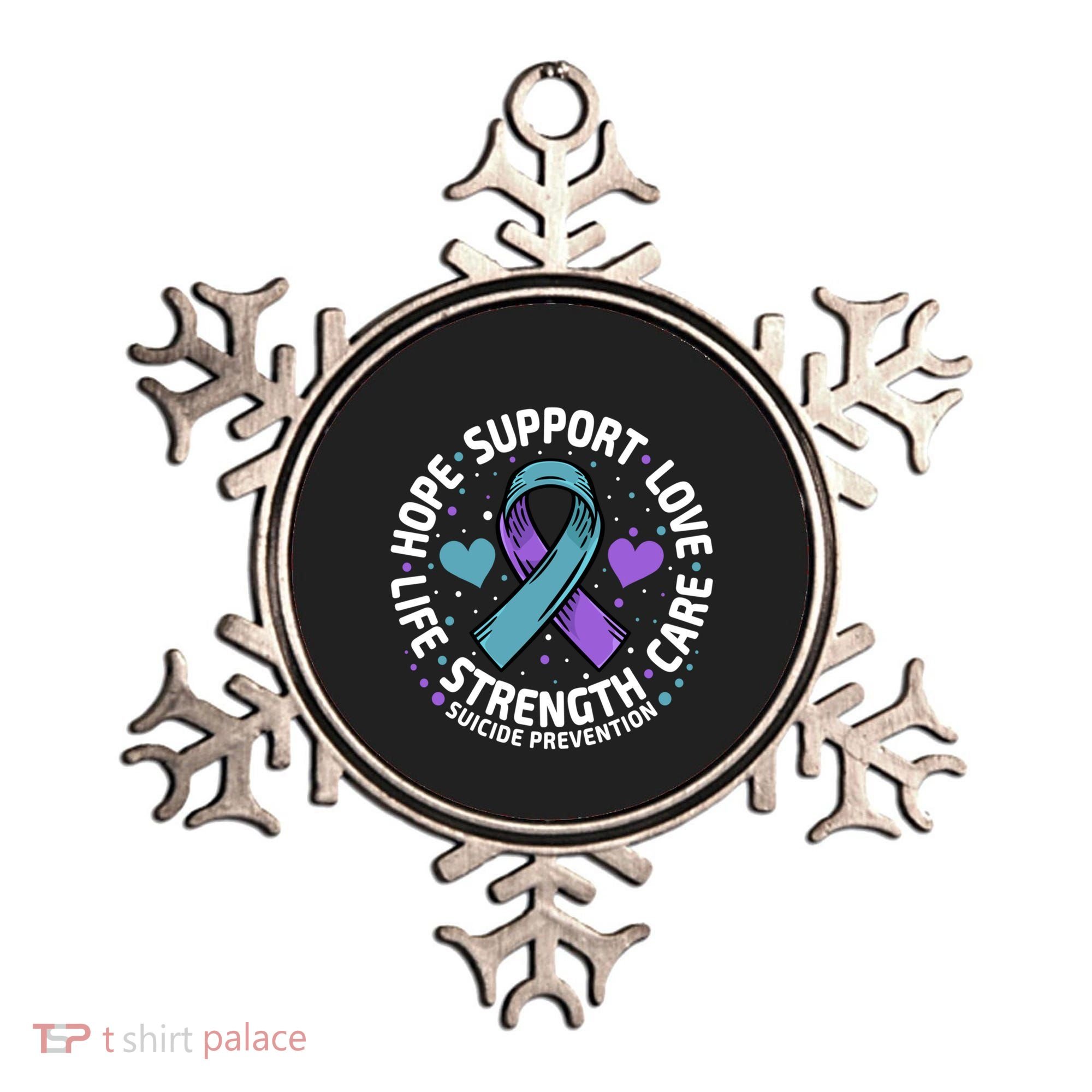 Suicide Prevention Hope Support Love Life Suicide Awareness Gift Ornament
