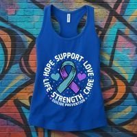 Suicide Prevention Hope Support Love Life Suicide Awareness Gift Women's Tank Top thumb 3