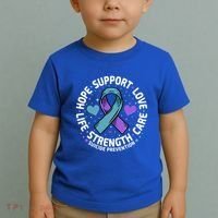 Suicide Prevention Hope Support Love Life Suicide Awareness Gift Toddler T-Shirt thumb 2