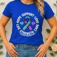 Suicide Prevention Hope Support Love Life Suicide Awareness Gift Women's T-Shirt thumb 2