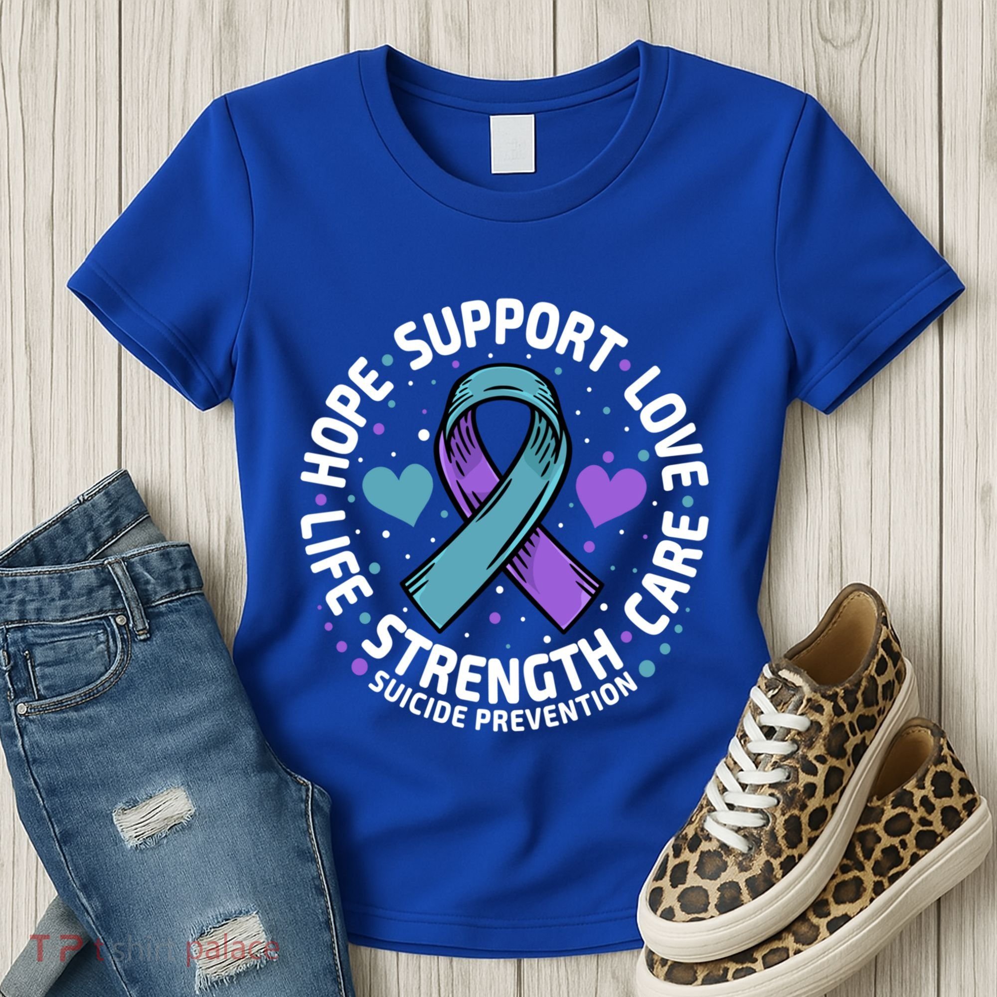 Suicide Prevention Hope Support Love Life Suicide Awareness Gift Women's T-Shirt