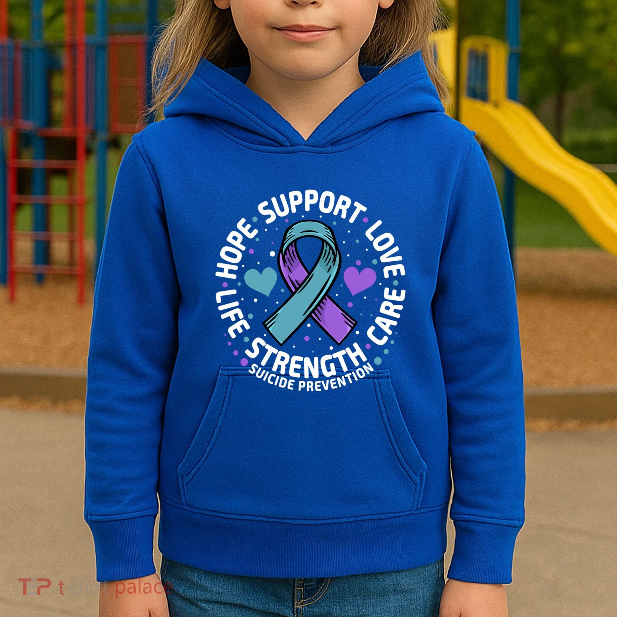 Suicide Prevention Hope Support Love Life Suicide Awareness Gift Kids Hoodie
