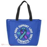 Suicide Prevention Hope Support Love Life Suicide Awareness Gift Tote Bag thumb 0