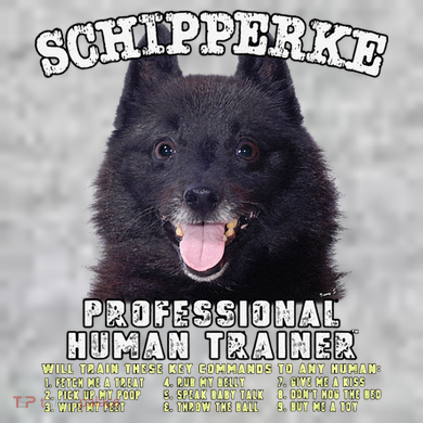 Schipperke Professional Human Trainer Cute Dog The Baniff Cuffed Pom Beanie
