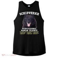 Schipperke Professional Human Trainer Cute Dog Ladies PosiCharge Tri-Blend Wicking Tank thumb 0