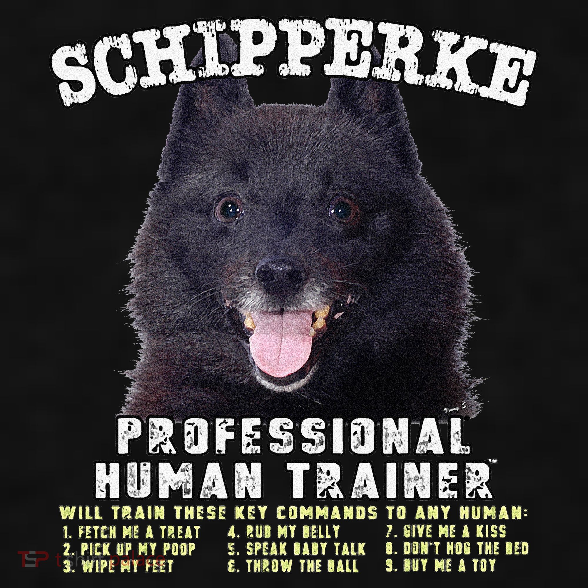 Schipperke Professional Human Trainer Cute Dog Ladies PosiCharge Tri-Blend Wicking Tank