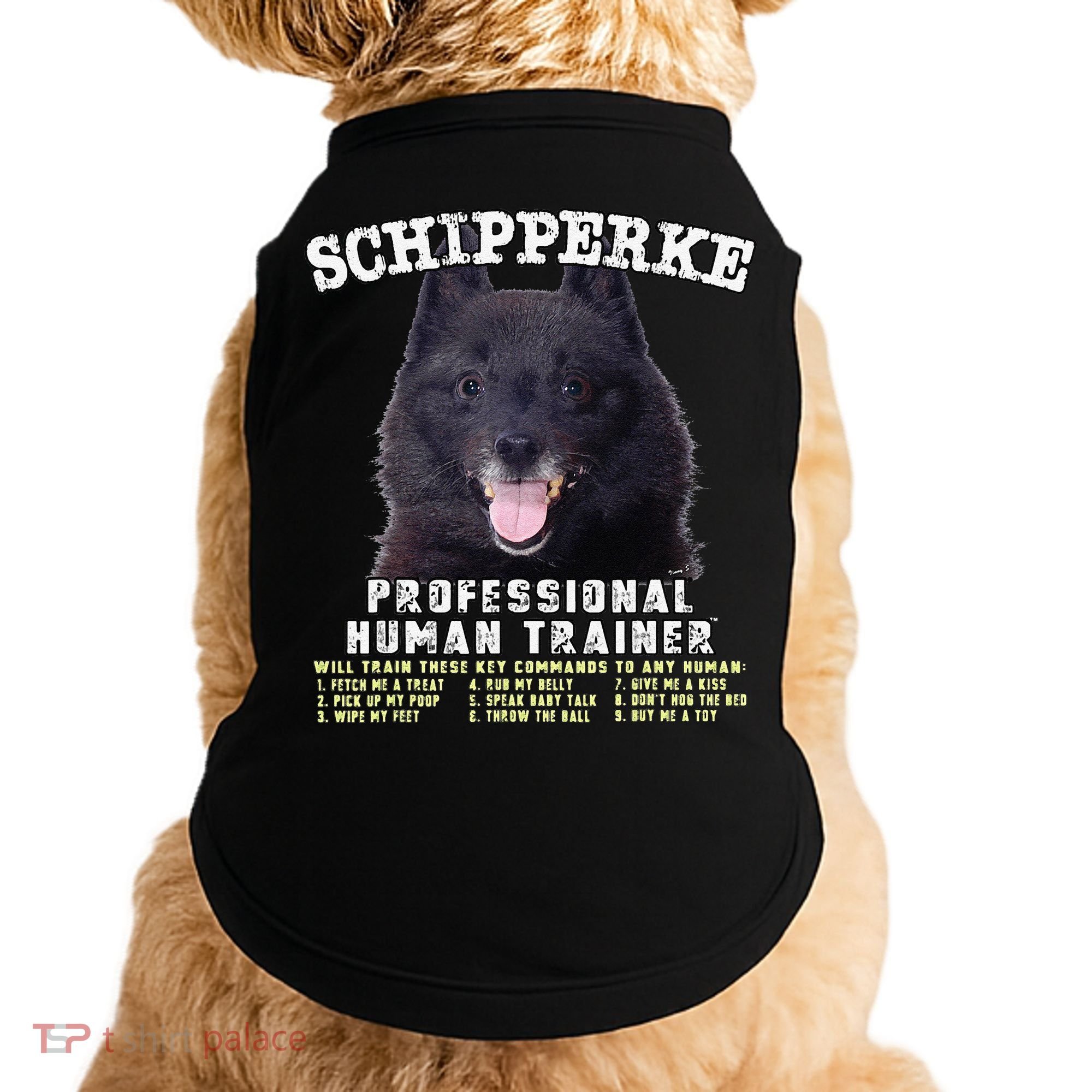 Schipperke Professional Human Trainer Cute Dog Doggie Tank