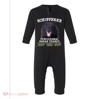 Schipperke Professional Human Trainer Cute Dog Infant Fleece One Piece thumb 0