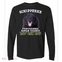 Schipperke Professional Human Trainer Cute Dog Comfort Colors Heavyweight Long Sleeve T-Shirt thumb 0