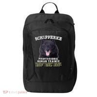 Schipperke Professional Human Trainer Cute Dog City Backpack thumb 0