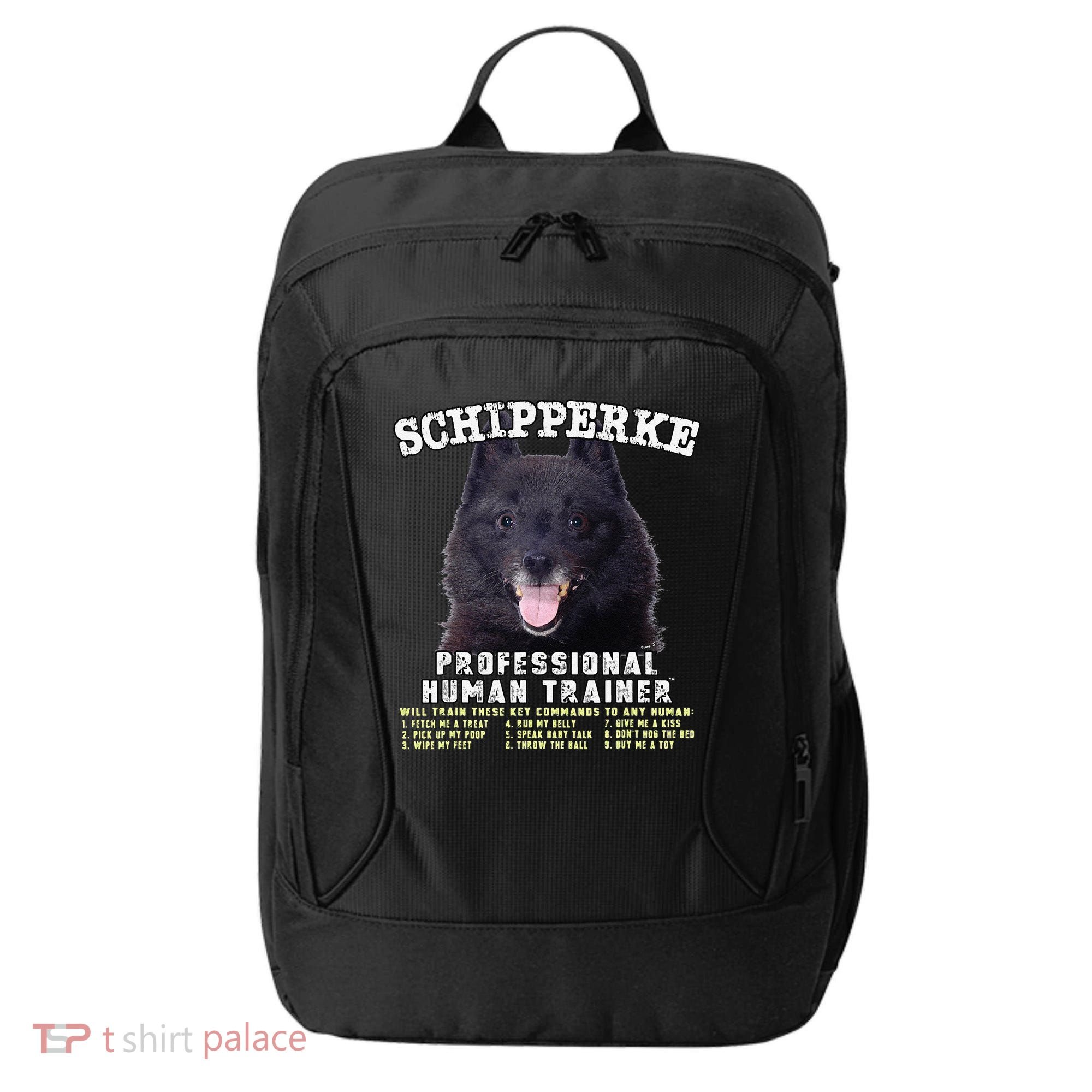 Schipperke Professional Human Trainer Cute Dog City Backpack