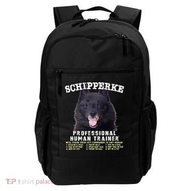 Schipperke Professional Human Trainer Cute Dog Backpack