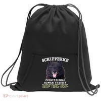 Schipperke Professional Human Trainer Cute Dog Sweatshirt Cinch Pack Bag thumb 0