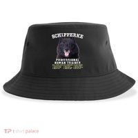 Schipperke Professional Human Trainer Cute Dog Sustainable Bucket Hat thumb 0