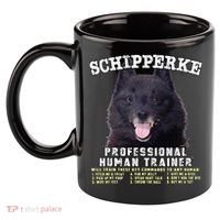 Schipperke Professional Human Trainer Cute Dog 11oz C Handle Ceramic Mug thumb 2