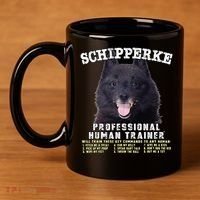 Schipperke Professional Human Trainer Cute Dog 11oz C Handle Ceramic Mug thumb 4
