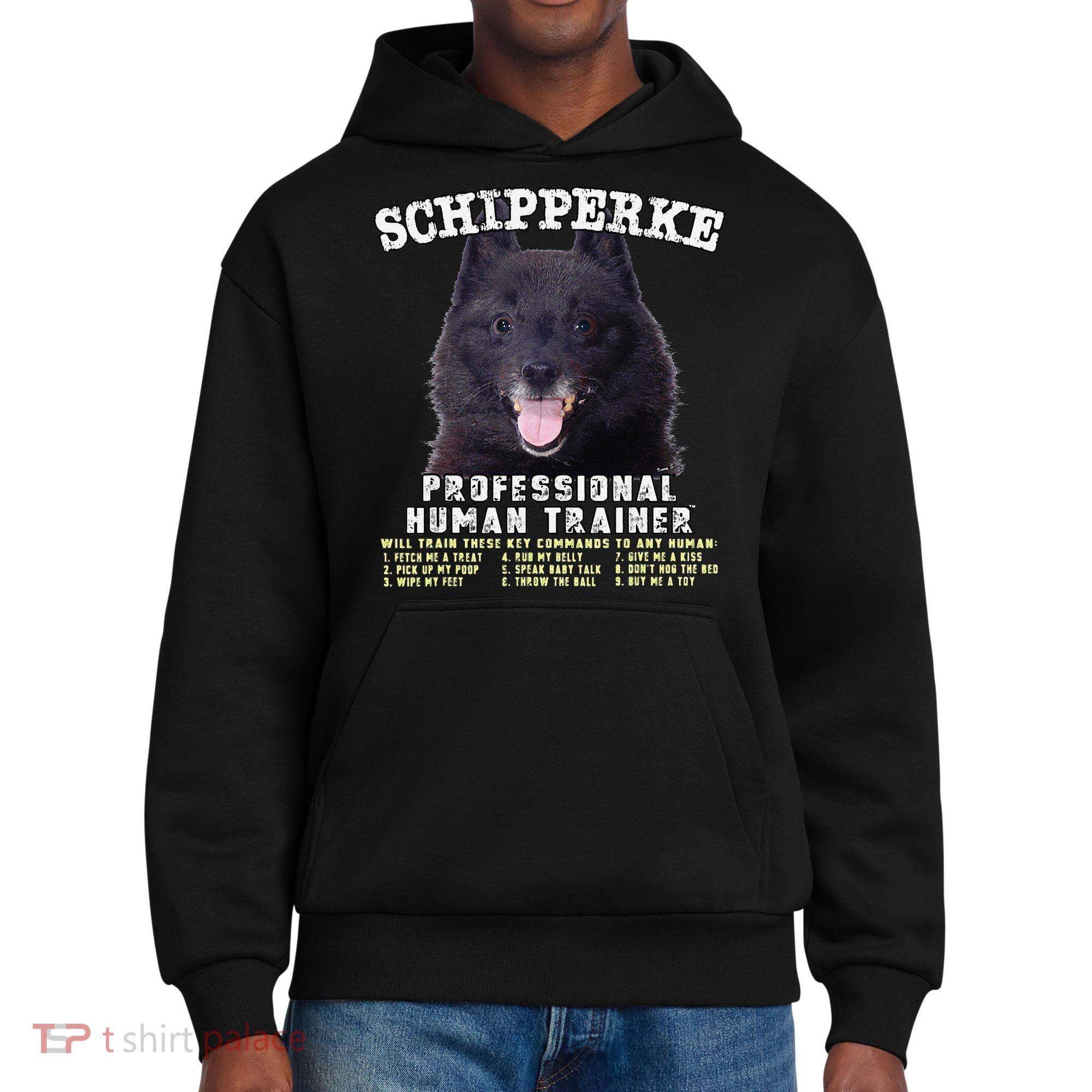 Schipperke Professional Human Trainer Cute Dog District V.I.T. Heavyweight Hoodie
