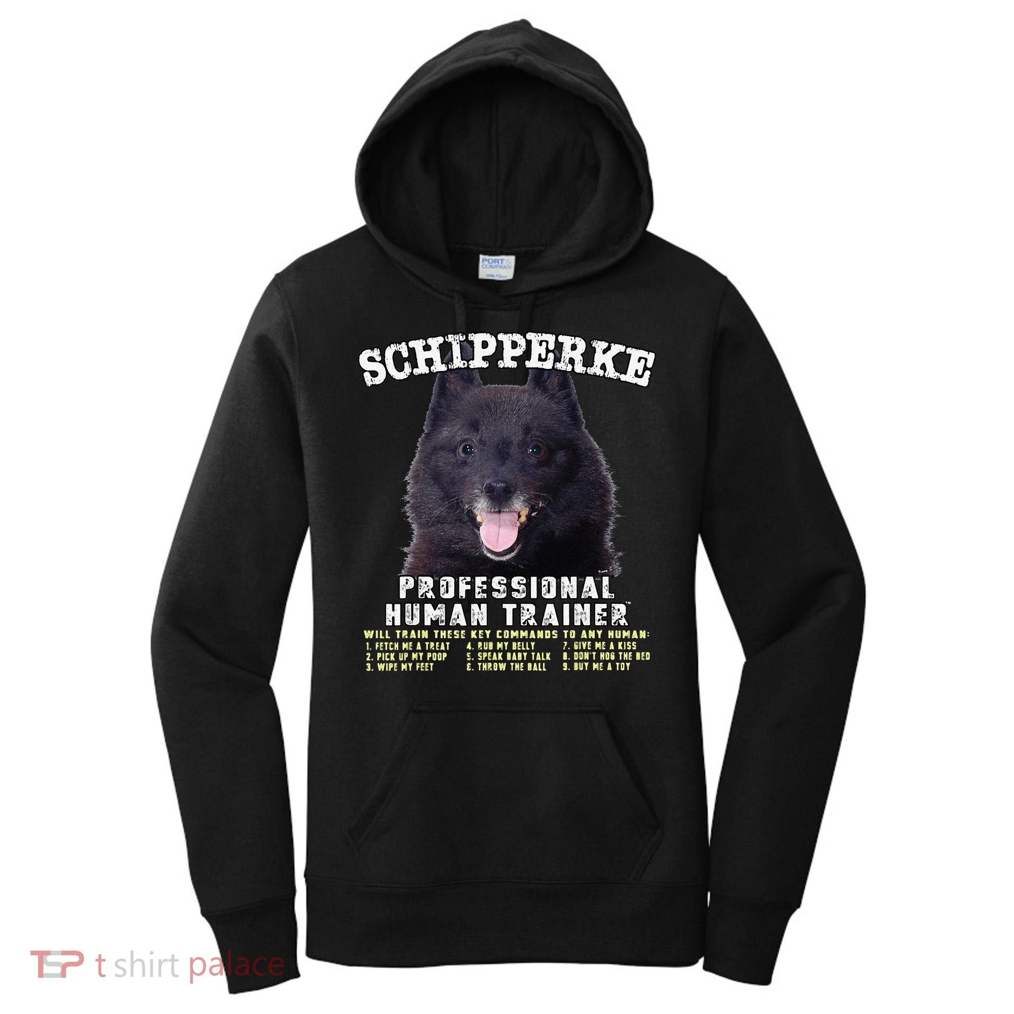 Schipperke Professional Human Trainer Cute Dog Women's Hoodie