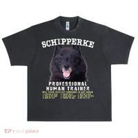 Schipperke Professional Human Trainer Cute Dog Urban Oversized Heavyweight T-Shirt thumb 0