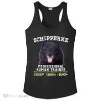 Schipperke Professional Human Trainer Cute Dog Ladies PosiCharge Competitor Racerback Tank thumb 0