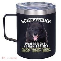 Schipperke Professional Human Trainer Cute Dog 12oz Stainless Steel Coffee Mug thumb 2