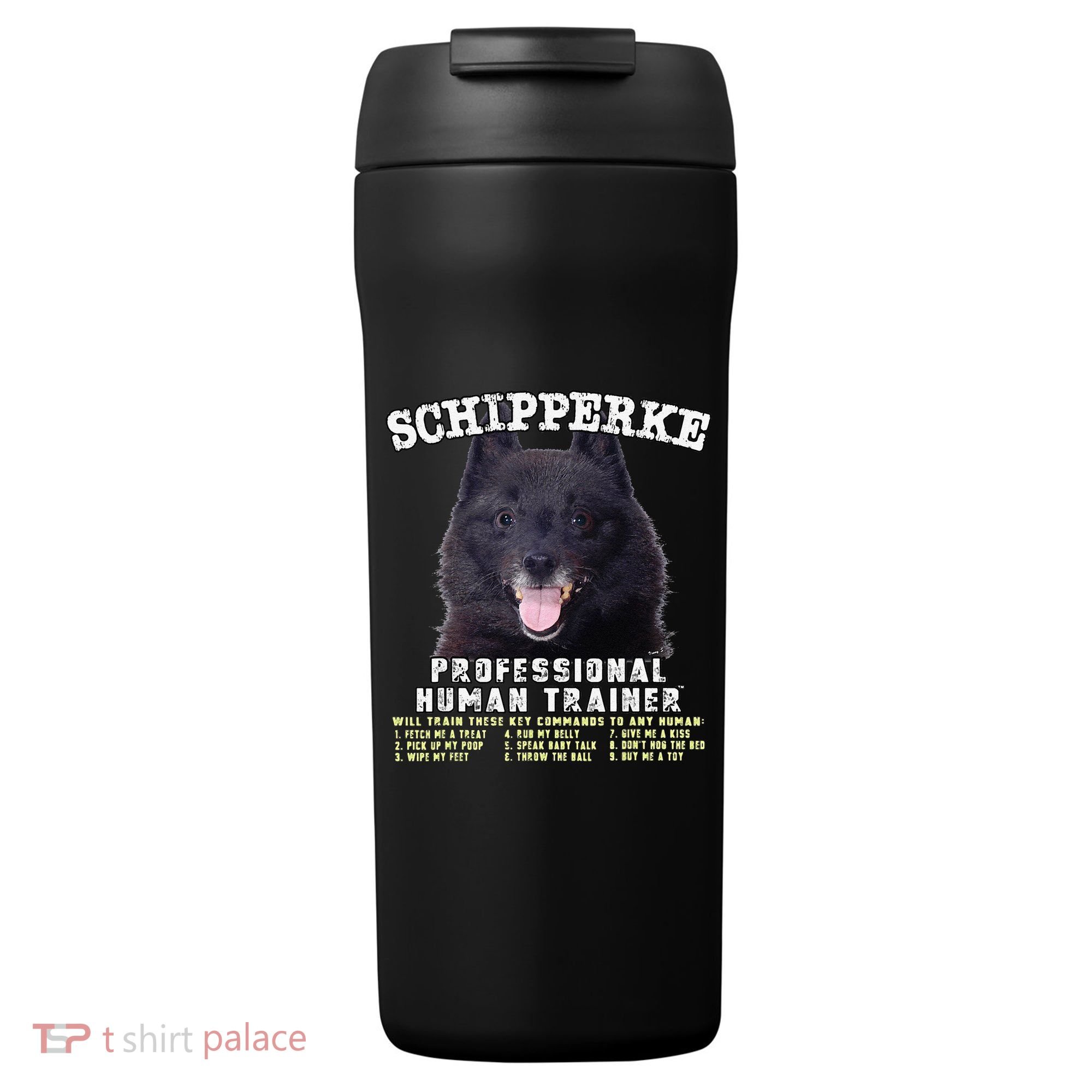 Schipperke Professional Human Trainer Cute Dog 24oz Duet Stainless Steel Tumbler