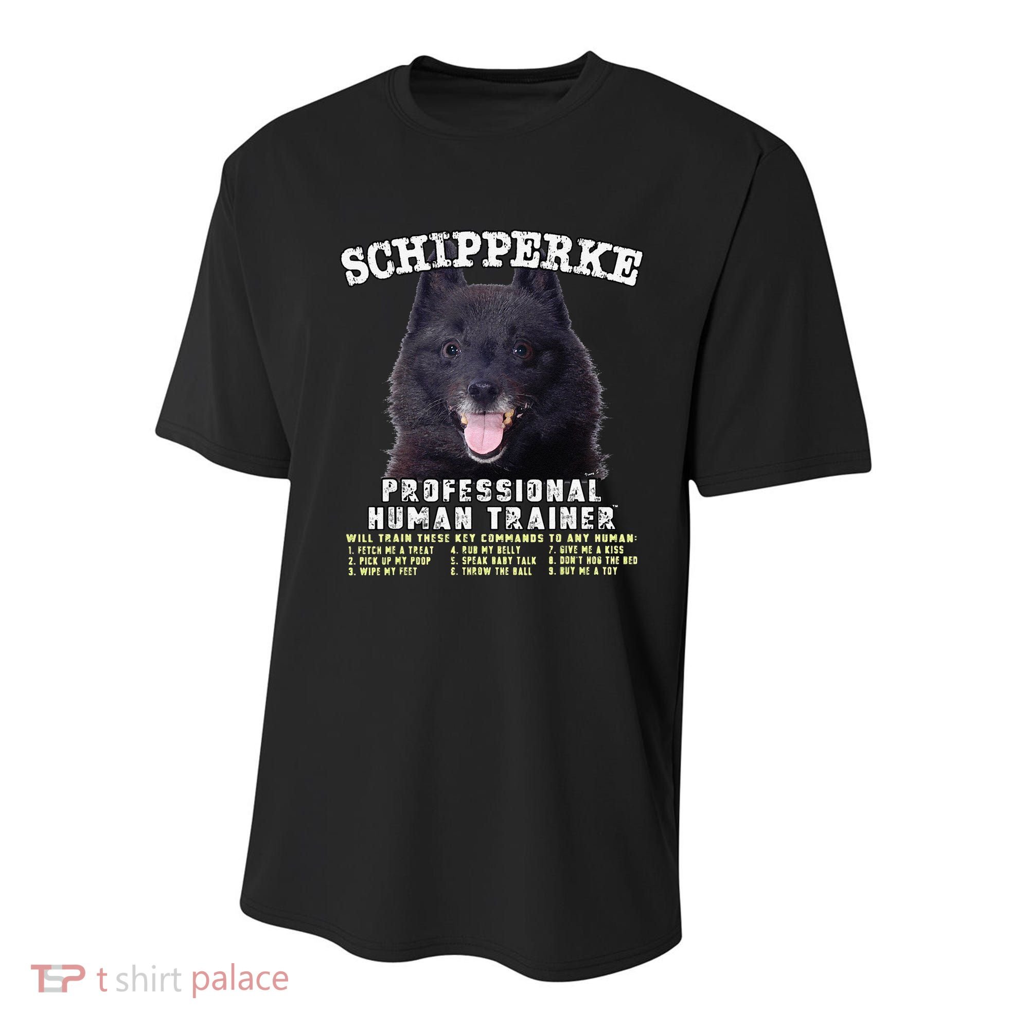 Schipperke Professional Human Trainer Cute Dog Youth Performance Sprint T-Shirt