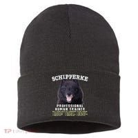 Schipperke Professional Human Trainer Cute Dog Sustainable Knit Beanie thumb 0