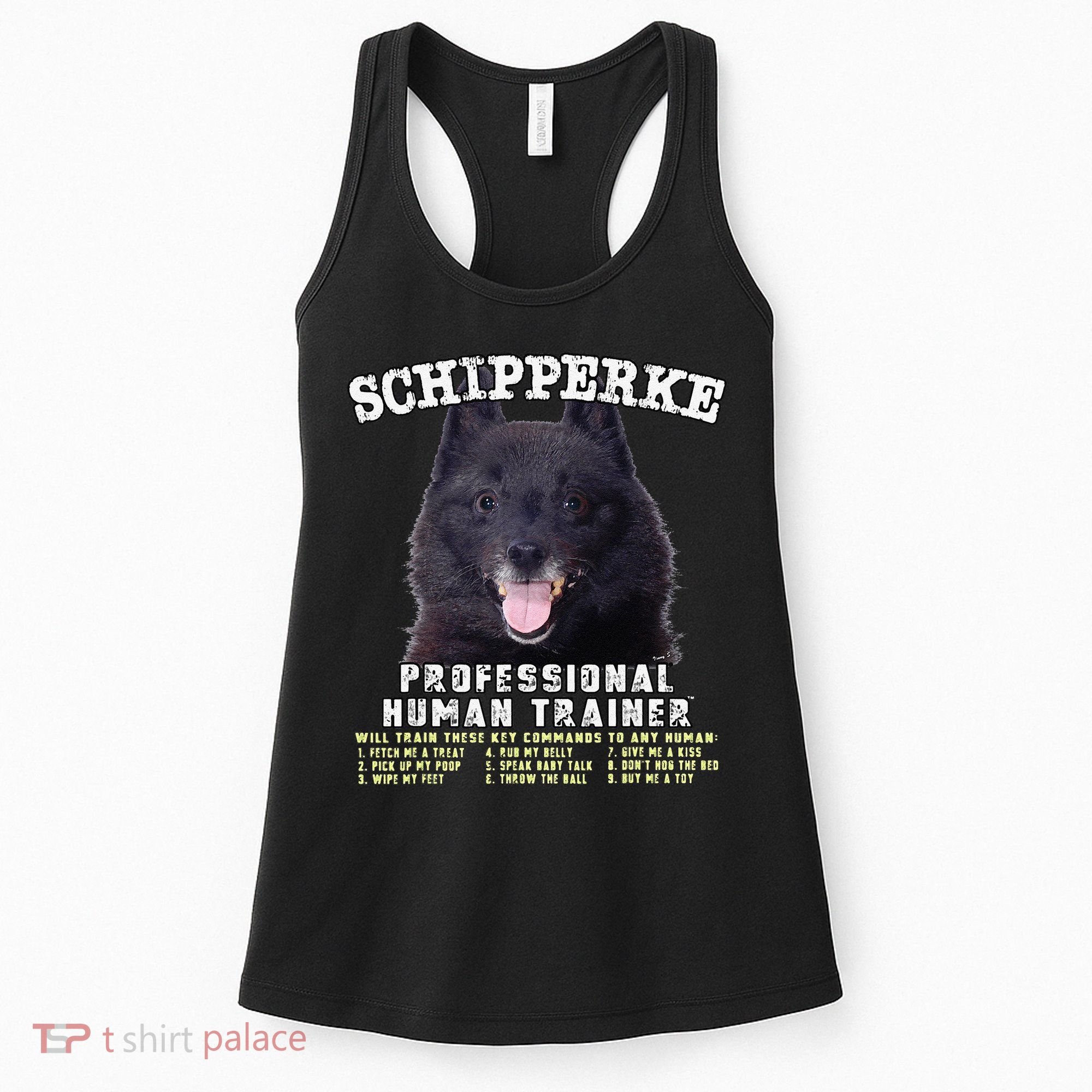Schipperke Professional Human Trainer Cute Dog Women's Tank Top