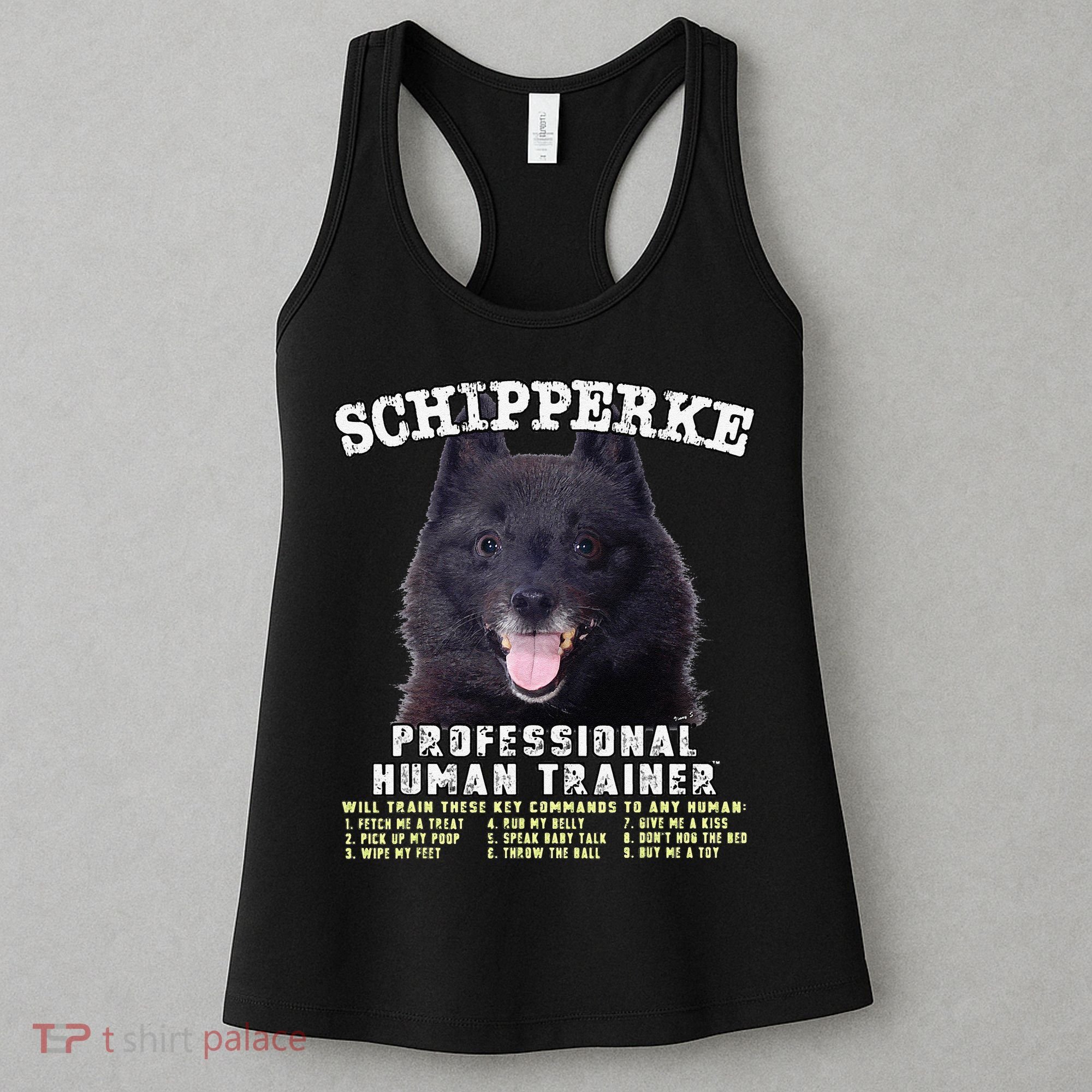 Schipperke Professional Human Trainer Cute Dog Women's Tank Top