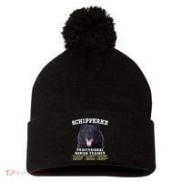 Schipperke Professional Human Trainer Cute Dog Pom Pom 12in Knit Beanie thumb 0