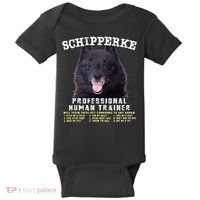 Schipperke Professional Human Trainer Cute Dog Baby Bodysuit thumb 0