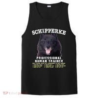 Schipperke Professional Human Trainer Cute Dog PosiCharge Competitor Tank thumb 0
