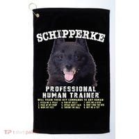 Schipperke Professional Human Trainer Cute Dog Golf Towel thumb 0
