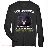 Schipperke Professional Human Trainer Cute Dog Zone Performance Long-Sleeve T-Shirt thumb 0
