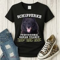 Schipperke Professional Human Trainer Cute Dog Women's T-Shirt thumb 3