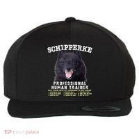 Schipperke Professional Human Trainer Cute Dog Wool Snapback Cap thumb 0